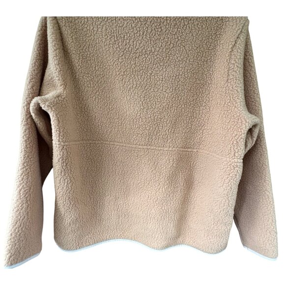Patagonia Women's Size XL Retro Pile 1/4-Zip Tan Camel Pullover Fleece Jacket - Picture 8 of 10